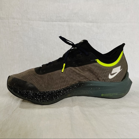 Nike Men’s Zoom Fly 3 Premium Sequoia Sneakers Black White - Picture 8 of 13